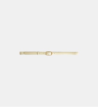 Ceinture Rise Croco 20mm - Zadig&Voltaire - Blanc flash