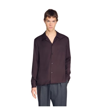 CASUAL SHIRT:. - Sandro - Chocolat