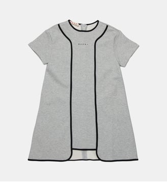 Robe à manches courtes et ligne droite - Marni - Inox gris mélangé