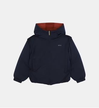Doudoune réversible - BOSS Kidswear - Bleu cargo