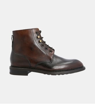 Boots padbrook - cuir lisse - Bowen - Marron foncé