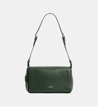 Petit sac bandoulière Aurore en cuir grainé - Le Tanneur - Malachite