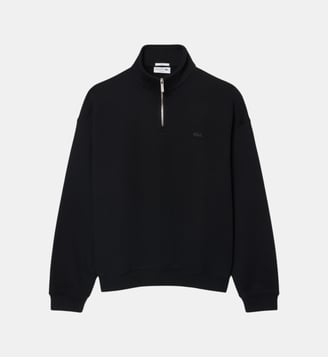 Sweatshirt col zippé molleton épais - Lacoste - Noir