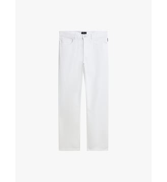 jean's Chris en gabardine de coton blanc - Agnès b. - Blanc