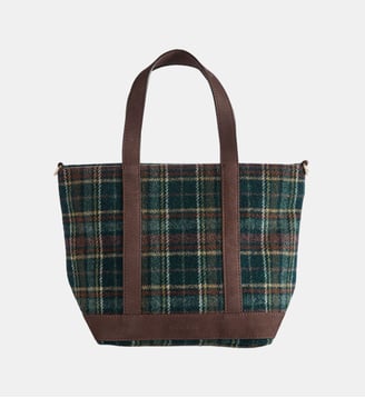 Cabas S Zippé Tartan - Vanessa Bruno - Vert