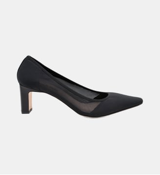 Gaspar - Escarpins En Résille Stretch Noir - Parallèle - Noir