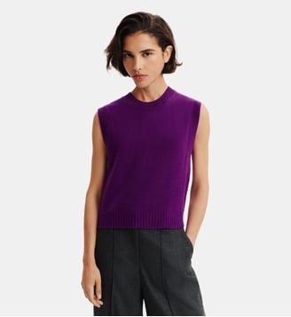 Pull sans manches Lisette - Bompard - Cyclamen