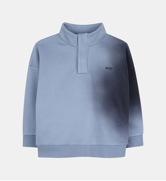 Sweat-shirt demi zip - BOSS Kidswear - Muscat