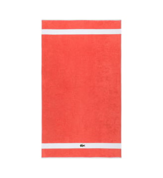 Serviette de toilette  en coton - Lacoste Home - Orange
