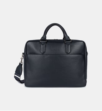 Porte documents Milano Gentlemen en cuir - Lancaster - Bleu foncé