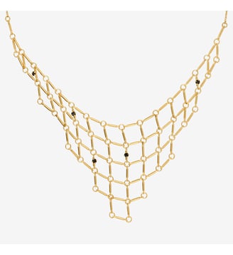 Collier doré émeraude - barbara Caroline Najman