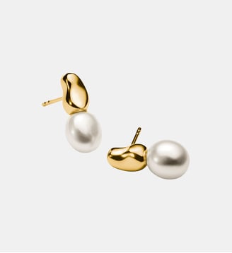 Clous d'oreilles avec perles Natural Beauty - Thomas Sabo - Argent et doré