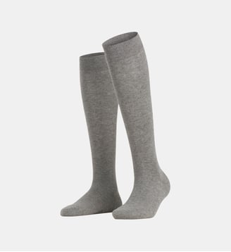 Mi-Bas Family Coton - Falke - Mélange de gris
