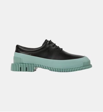 Derbies Pix cuir - Camper - Vert et blanc