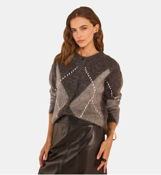 Cardigan En Mohair Alpha - Maison 123 - Anthracite