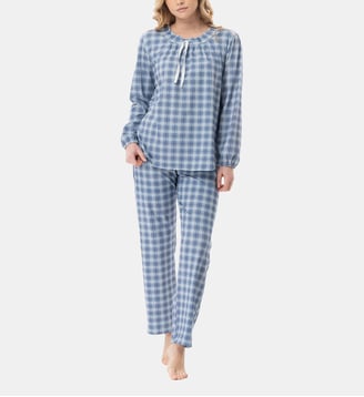 Pyjama en coton modal CLUB 102 - Lingerie Le Chat - Bleu
