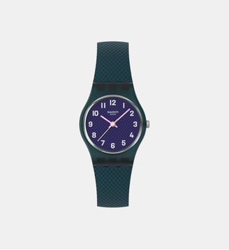 Montre Essentials Violet LL127 - Swatch - Vert