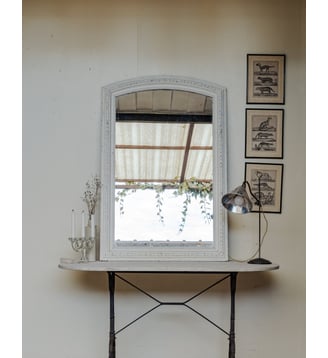 Miroir Louis XVI Igor N°874- Produit chiné - Debongout - Blanc