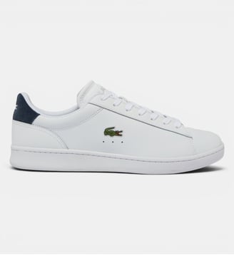 Sneakers Carnaby Set homme en cuir - Lacoste - Blanc et bleu