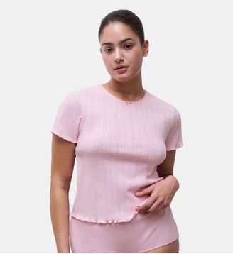 T-shirt manches courtes - Chantelle Pulp - Pétale blush