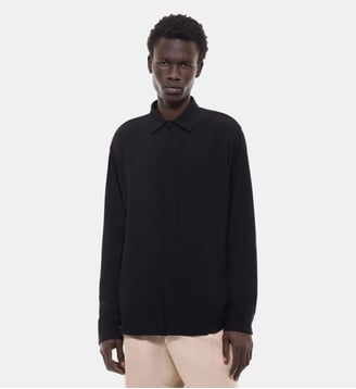 Chemise en crêpe de viscose - Fursac - Noir