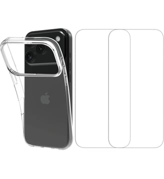 Coque intégrale iPhone 17 / 18 Pro coque + verre X2 Essentiel B