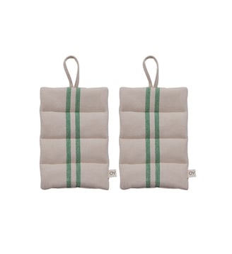 Gants résistants en coton à rayures - OYOY - Vert