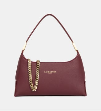 Petit sac à main Lychee Ace en cuir - Lancaster - Bordeaux