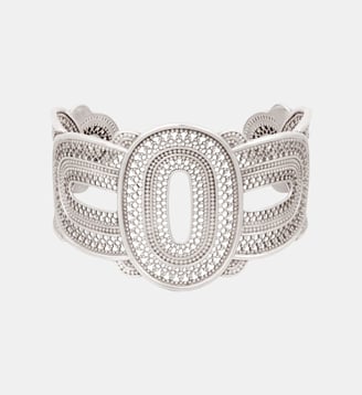 Bracelet manchette fin ajustable   - Noor - Satellite - Argenté