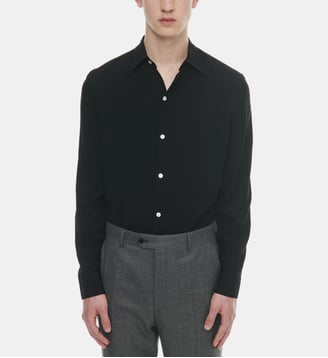 Chemise ajustée col classique - Fursac - Noir