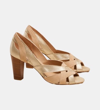 Sandales à talons Clémentine H - Odaje - Beige