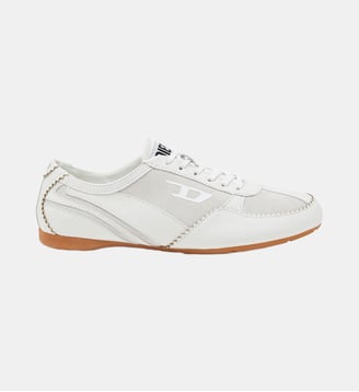 D-Mile-Baskets en cuir et daim - Diesel - Blanc