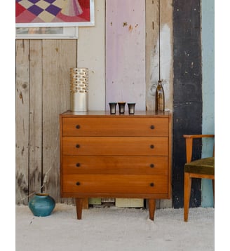 Commode en bois Olga N°444- Produit chiné - Debongout - Bois foncé