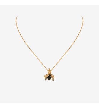 Collier doré royal - IMPERIAL - Caroline Najman - Cristal noir