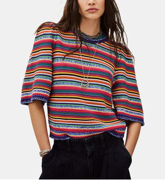 Pull droit Farfaela à rayures - Ba&sh - Multicolore