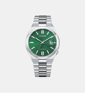Montre automatique Tsuyosa Vert NJ0150-81X - Citizen - Argenté