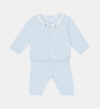 Ensemble long -  coton col Claudine - Tartine Et Chocolat - Bleu ciel
