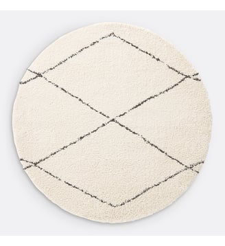 Tapis rond style berbère - La Redoute Interieurs - Écru