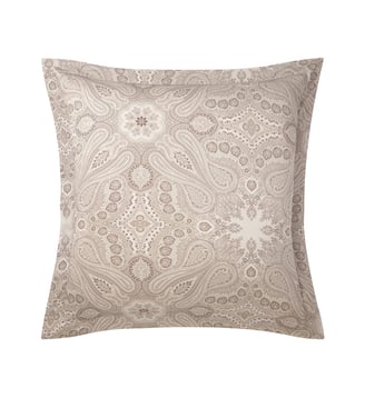 Taie à volant en satin - Ralph Lauren Home - Stone