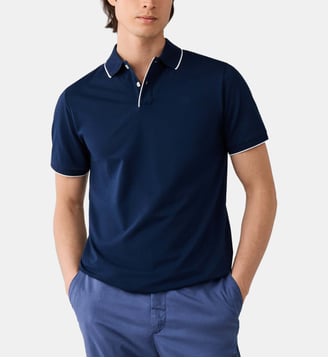 Polo Coupe Regular À Manches Courtes Mercerisé - Hackett London - Old navy