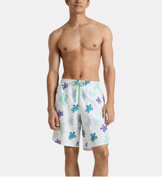 Maillot de bain long Tortues Multicolores - Vilebrequin - Blanc