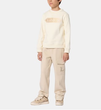 Pantalon avec rabat - Lanvin Kids - Stone