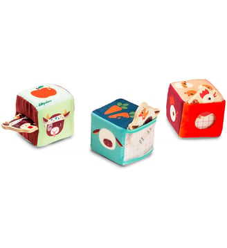 FERME JEU DE CUBES CACHE-CACHE - Lilliputiens - Multicolore