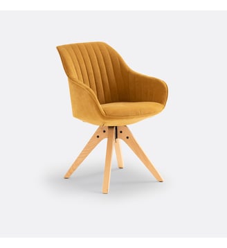 Fauteuil de bureau rotatif - La Redoute Interieurs - Ocre