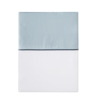 Drap plat uni en satin de coton bio, NOBEL Alexandre Turpault