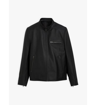 Blouson elvis en cuir - Agnès b. - Noir