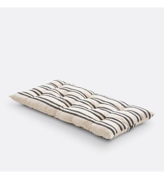 Matelas de sol 120 cm rayé - La Redoute Interieurs - Naturel noir