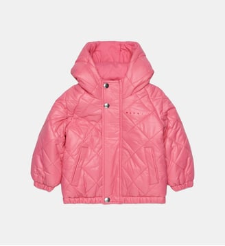 Veste matelassée avec logo imprimé - Marni - Pink