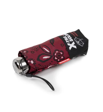 Parapluie xtra solide antiretournement, compact et léger 17,5cm, déperlant - Isotoner - Bandana bordeaux