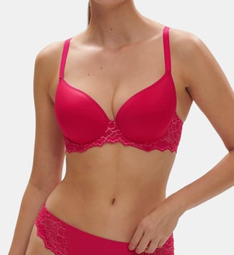 Soutien-gorge spacer décolleté plongeant - Rose Teaberry - Simone Pérèle - Rose